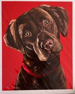 Chocolate Lab Print