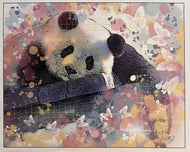 Sleepy Panda Print