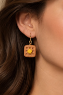 Belgian Waffle Earrings