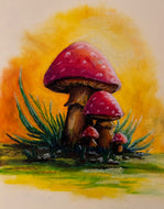 Mushroom Family Print