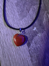 Load image into Gallery viewer, Gemstone Heart Necklaces