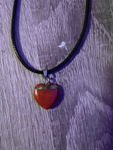 Load image into Gallery viewer, Gemstone Heart Necklaces