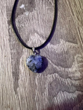 Load image into Gallery viewer, Gemstone Heart Necklaces