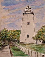 Load image into Gallery viewer, Ocracoke Lighthouse print