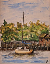 Load image into Gallery viewer, Sailboat at Ocracoke Print